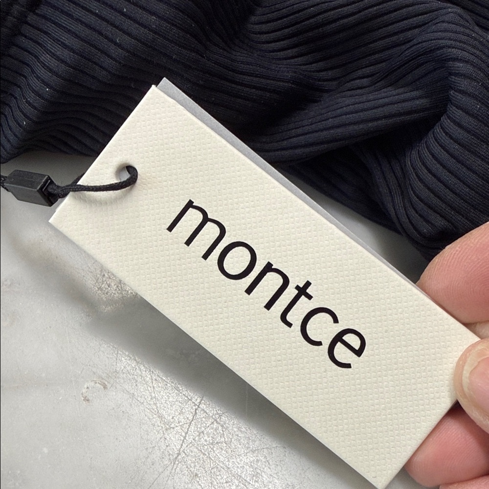MONTCE NWT Black Rib Jacelyn One Piece Swimsuit Size XS - Picture 6 of 11